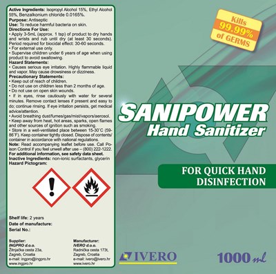 Sanipower 1000ml (Label Sanipower Hand Sanitizer (1))
